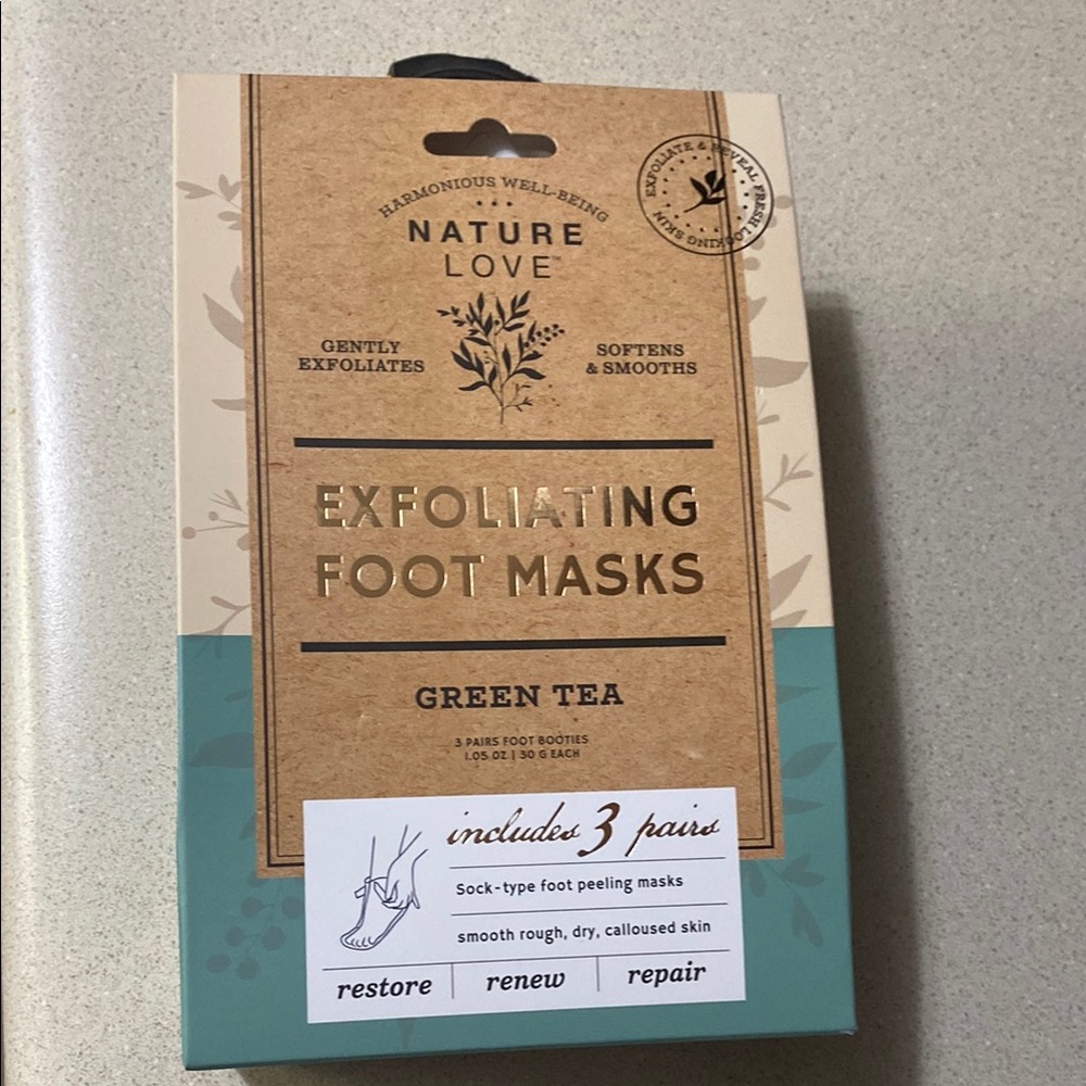 Green Tea Exfoliating Foot Masks